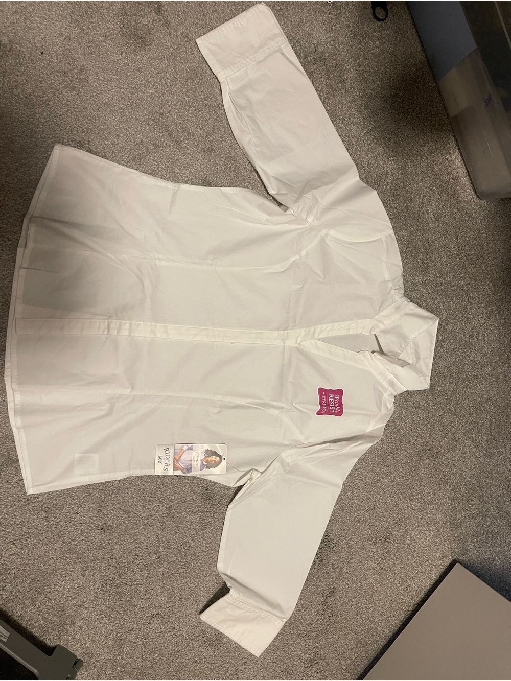 Lee White Women's Long-Sleeve Dress Shirt - Picture 7 of 7